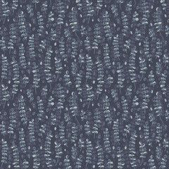  Simple herb floral pattern, hand drawn