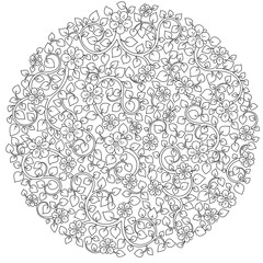 Pattern for coloring book.