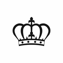 Crown icon in simple style