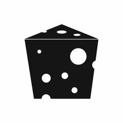 Piece of cheese icon, simple style