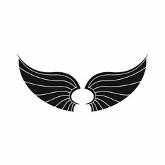 Obraz premium Wings icon in simple style