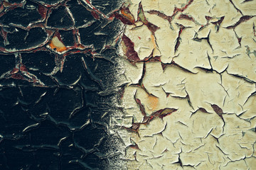 Rusty metal background with paint