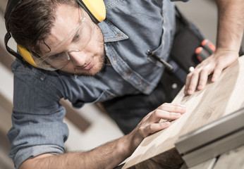 Carpenter at work