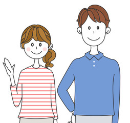 男女のイラスト