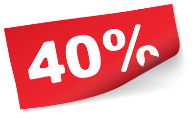 SALE Sticker - 40%