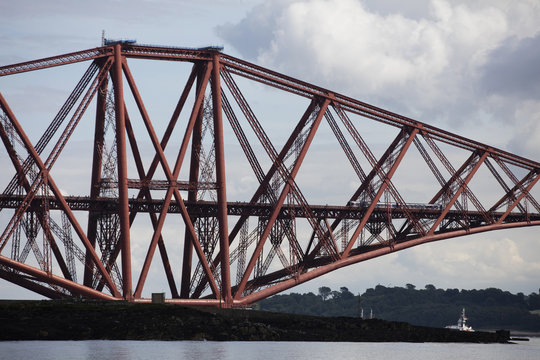 Forth Rail Bridge near Queensferry, Scotland, UK