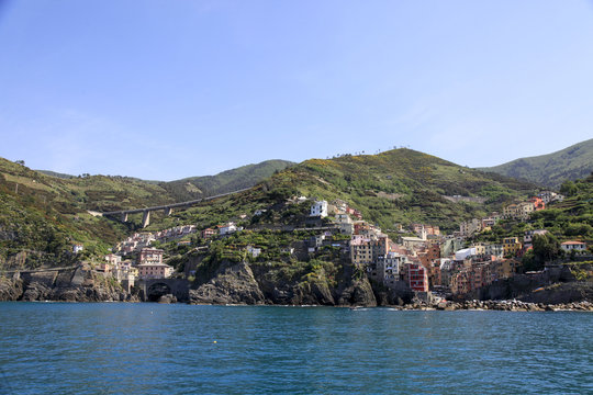 Coastal town, Levanto, Province of La Spezia, Liguria, Italy