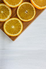 Orange fruit isolated on white background