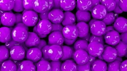 Abstract purple spheres