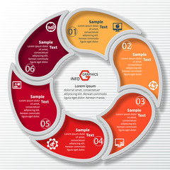 Abstract 3D Paper Infographics
