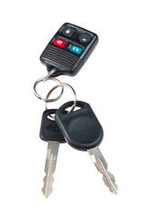 image of car keys and remote control.