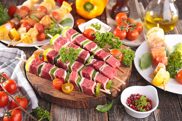 barbecue beef and vegetable