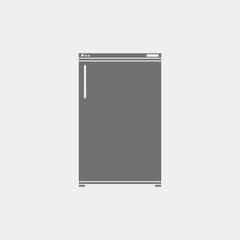 Vector old refrigerator icon