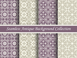 Antique seamless background collection_126