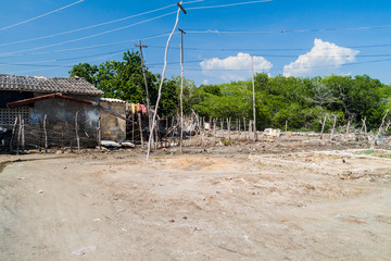 Bocachica village on Tierrabomba island near Cartagena, Colombia