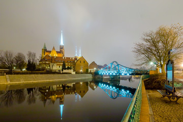 Wrocław w nocy