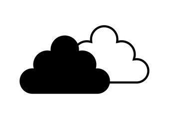 Weather icon on white background