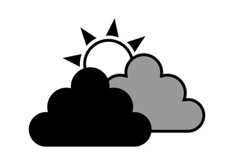 Weather icon on white background