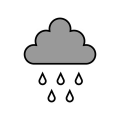 Weather icon on white background