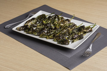 Bandeja de pimientos.