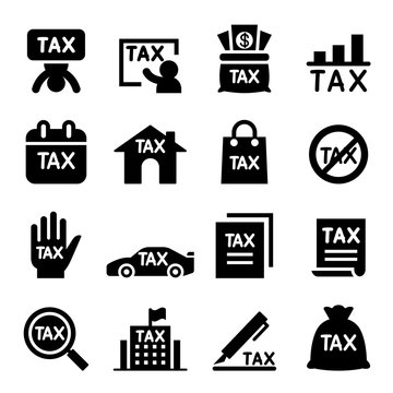 Tax icon set
