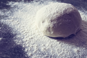knead flour toned dough