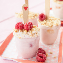 Hausgemachte Eis am Stiel