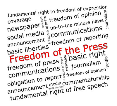 Freedom of the Press wordcloud