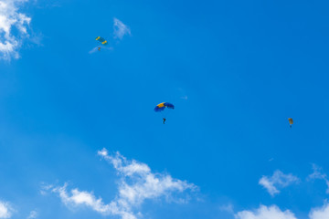 Fototapeta na wymiar Skydiver in the air