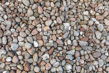 Round stones, natural background texture