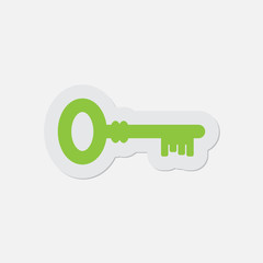 simple green icon - key