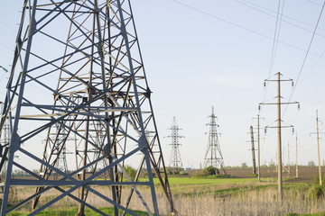 metal Bearing high-voltage power line
