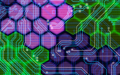Image of technological background closeup