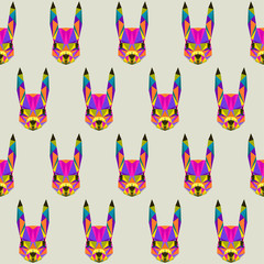 Abstract squirrel seamless pattern background