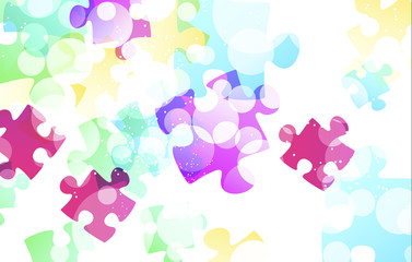 puzzle shapes background