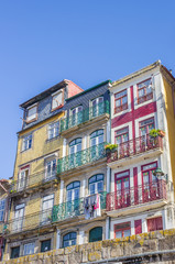 Obraz premium Colorful houses at the Ribeira in Porto