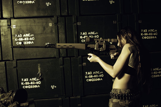 Sniper with svd