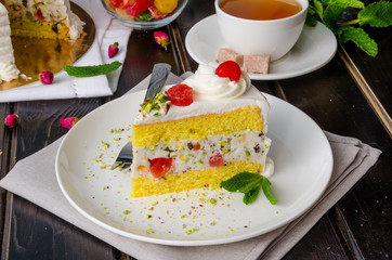 Sicilian cassata cake