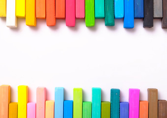 colourful chalk pastel
