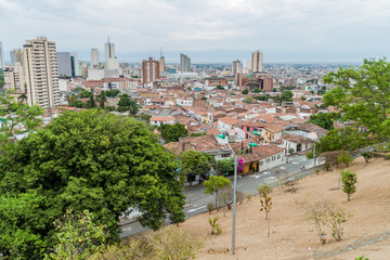 View of the city of Cali in Colombia