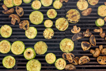 vegetarian food, grilled vegetables