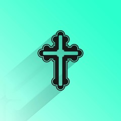 Christian Cross Vector Icon