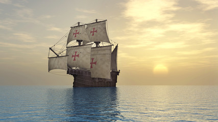 Portuguese caravel of the fifteenth century - 111010141