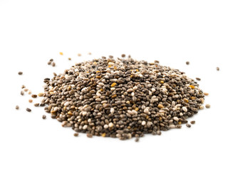 chia on white background. 
