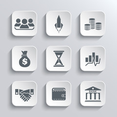 Startup business icon web  icons set