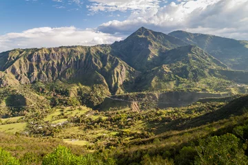 Fototapeten Valley of Ullucos river in Cauca region of Colombia © Matyas Rehak
