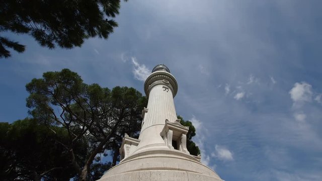 Janiculum Lighthouse Time lapse in Rome, Italy
