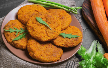 carrot cutlets  food photo