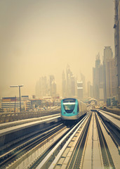 The railway in Dubai