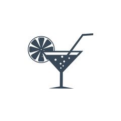 Cocktail Icon Vector isolated